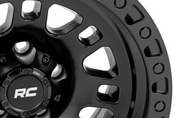 82 Series Wheel: Gloss Black 8-Spoke Aluminum, Part 82170917, view 5, Rough Country