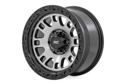 82 Series Wheel, Machined Face with Semi-Gloss Black Lip, Rough Country 82170918M