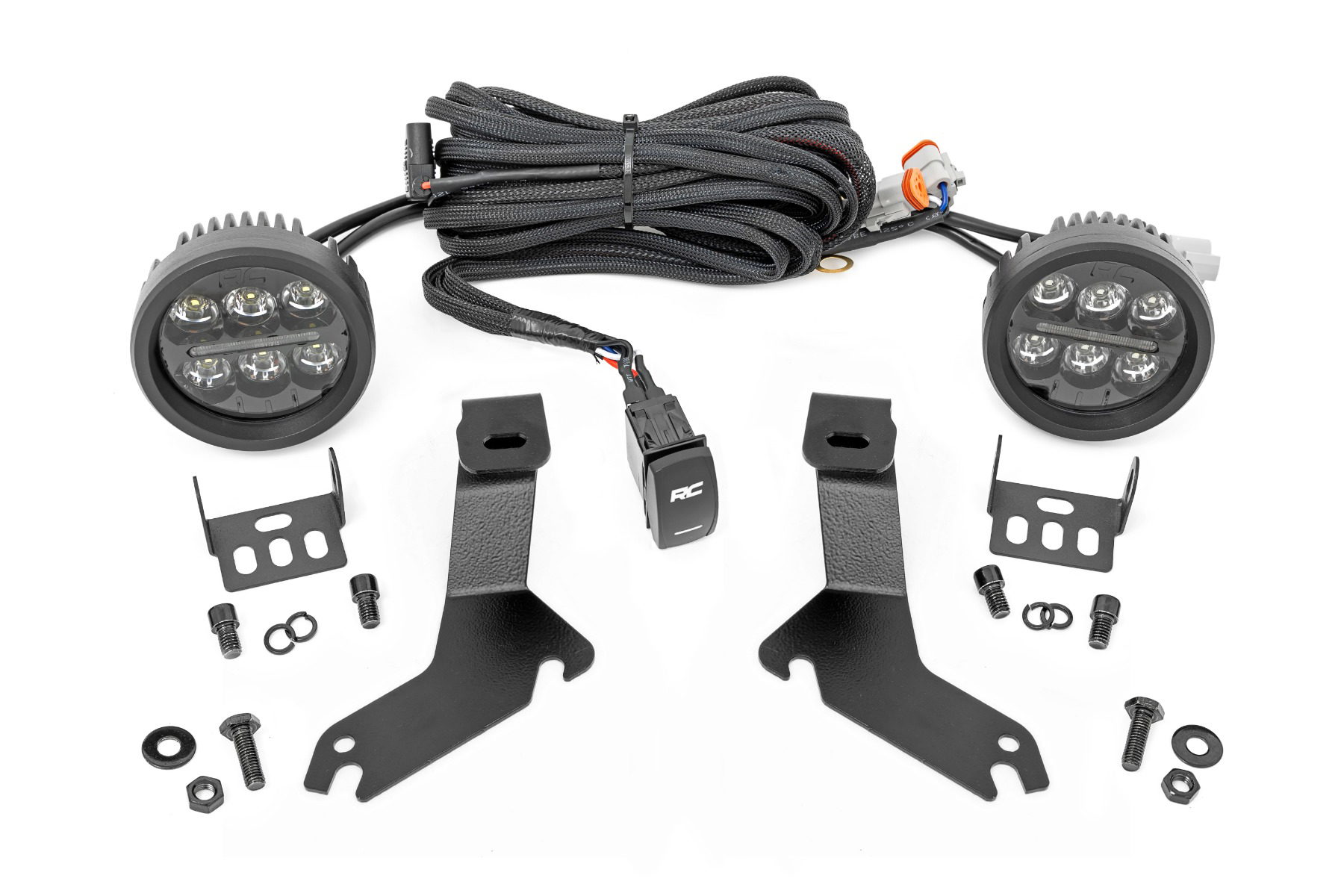 Rough Country 3.5-Inch Ditch Light Kit for Chevy Silverado 1500