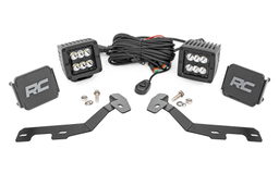 2-Inch Black Series LED Ditch Light Kit for 2019-2025 Ram 1500, Rough Country 82290