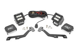 2-Inch Black Series LED Ditch Light Kit for 2019-2025 Ram 1500, Rough Country 82291