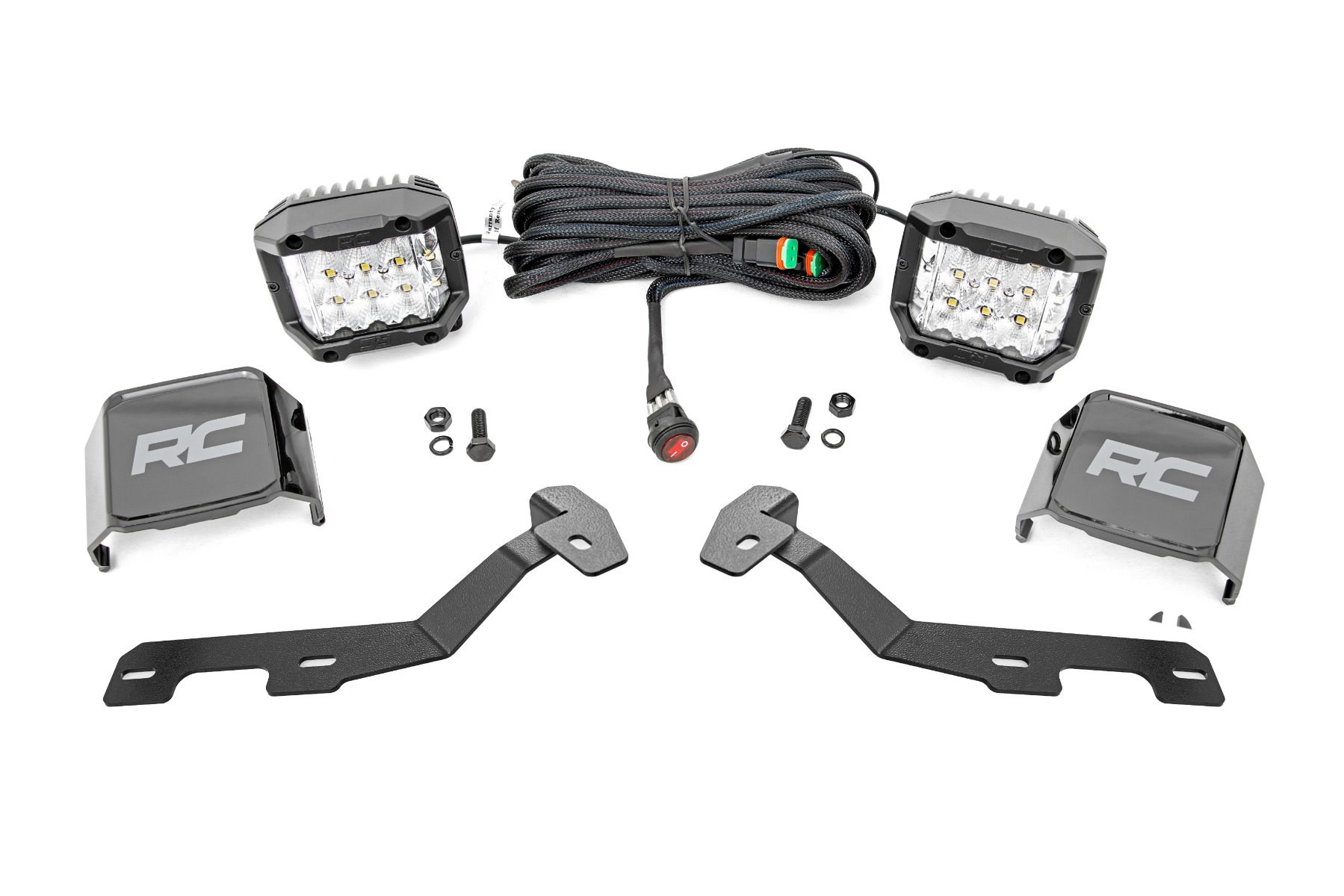 3-Inch Chrome Series Ditch Light Kit for 2019-2025 Ram 1500, Rough Country 82293