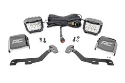3-Inch Chrome Series Ditch Light Kit for 2019-2025 Ram 1500, Rough Country 82293