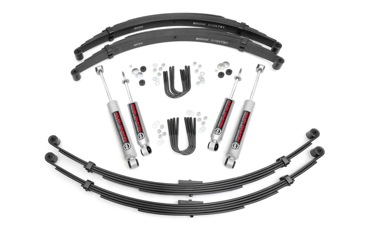 Rough Country 2.5-Inch Lift Kit with N3 Shocks for Scout II 4WD for the International Scout II