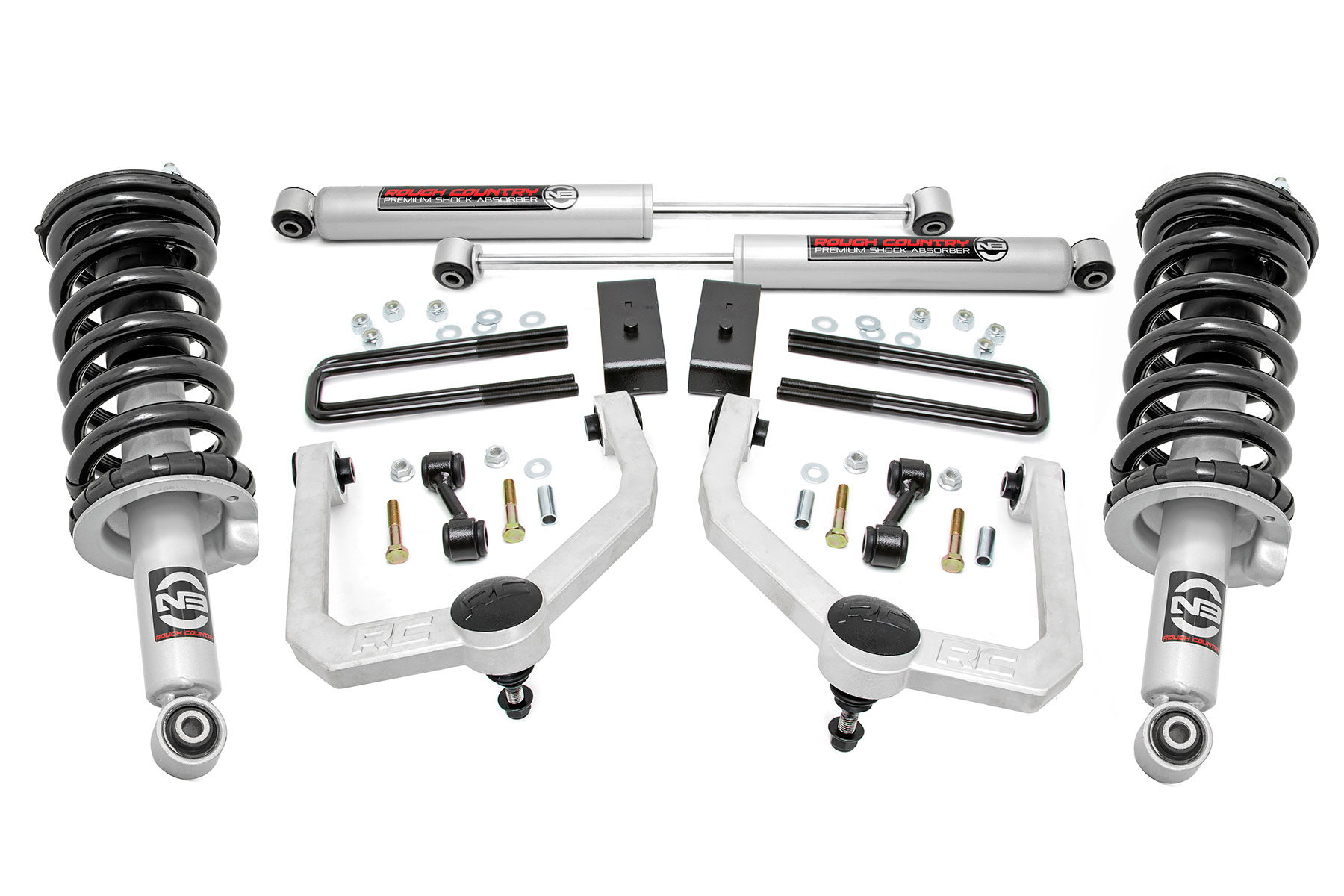 Rough Country 3-Inch Lift Kit with N3 Shocks for Nissan Titan 4WD