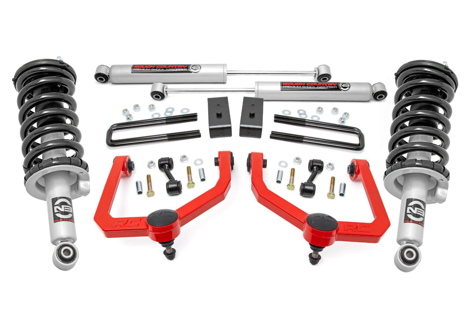 Rough Country 3-Inch Lift Kit with N3 Shocks for 2017–2024 Nissan Titan 4WD