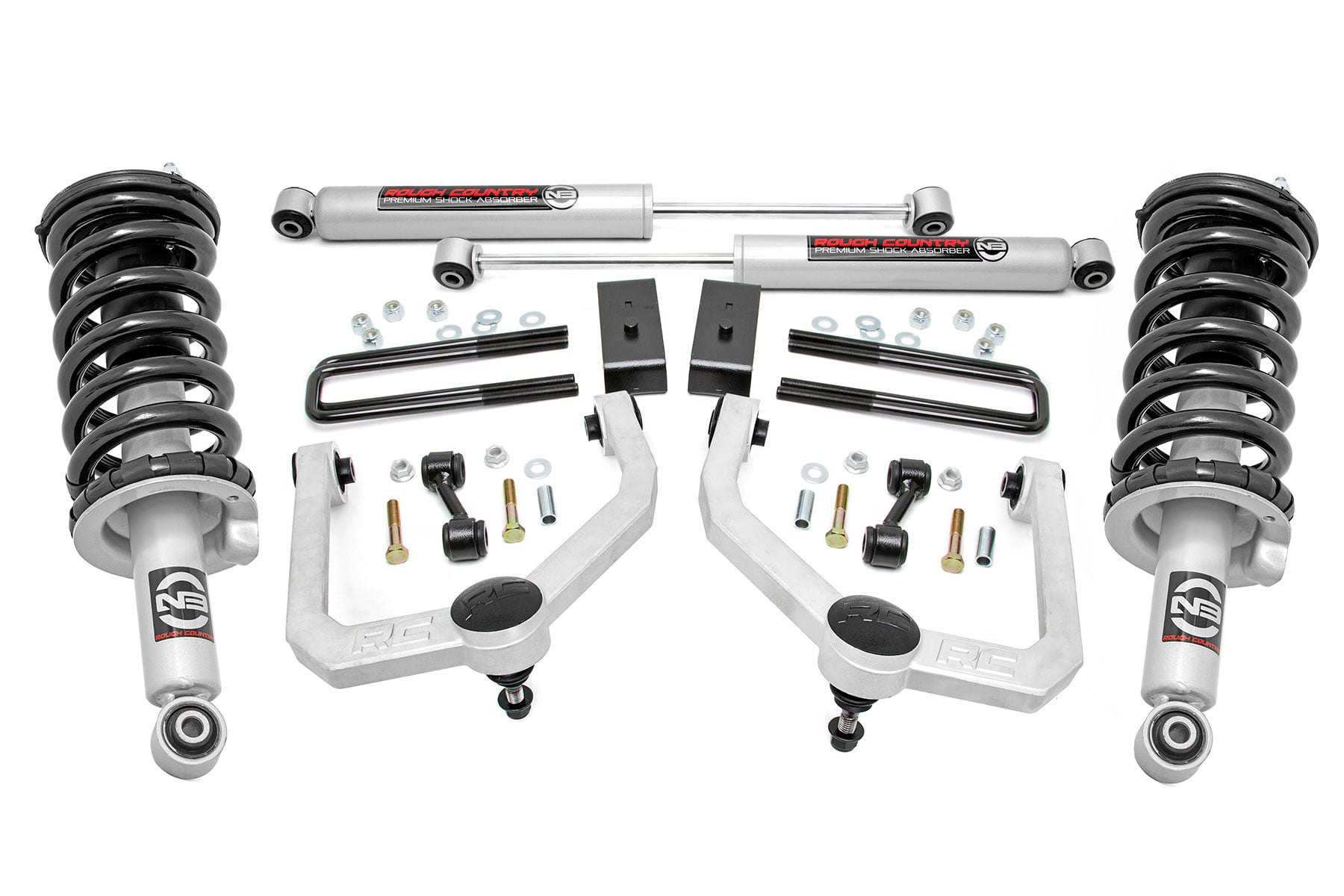 Rough Country 3-Inch Lift Kit with N3 Shocks for 2004–2023 Nissan Titan