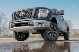 3-Inch Lift Kit with N3 Shocks for 2004–2023 Nissan Titan: Red, view 3, Rough Country 83432RED