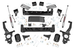6-Inch Lift Kit for 2022–2024 Nissan Frontier 4WD/RWD dimension diagram, Rough Country 83730