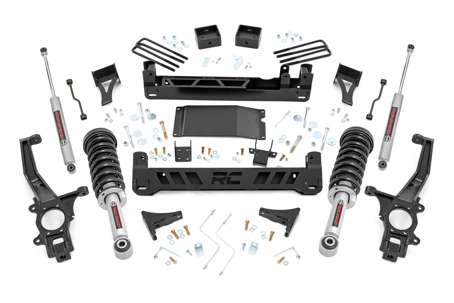 Rough Country 6-Inch Lift Kit with Loaded Struts for Nissan Frontier