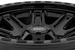 84 Series 8-Spoke Wheel in Gloss Black — Part 84150813, view 4, Rough Country