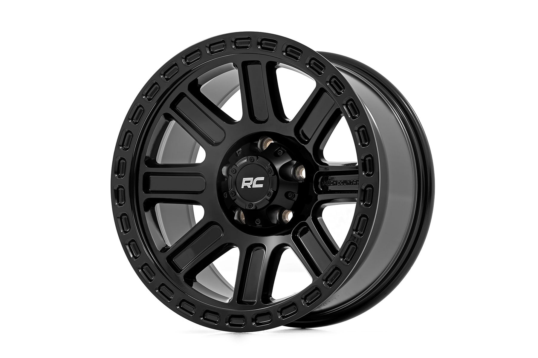 Rough Country 84 Series 8-Spoke Wheel — Gloss Black