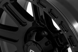 Gloss Black 84 Series Aluminum Wheel, 8-Spoke, view 3, Rough Country 84180918