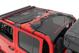 Mesh Bikini Top Plus for Jeep Gladiator (2020-2024) shown installed — Rough Country 85118