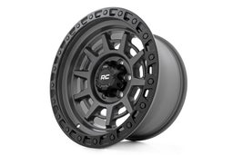 85 Series Wheel — Gunmetal Gray with Black Ring — Part 85170014A, view 4, Rough Country
