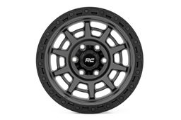 85 Series Wheel in Gunmetal Gray with Black Ring — Part 85172512, view 2, Rough Country