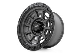85 Series Wheel in Gunmetal Gray with Black Ring — Part 85172512, view 4, Rough Country
