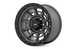85 Series Wheel in Gunmetal Gray with Black Ring — Part 85172512, Rough Country