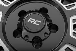 86 Series 8-Spoke Wheel — Gloss Black with Milled Accents — Part 86201010, view 6, Rough Country