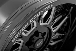 86 Series Wheel — Gloss Black with Milled Accents, view 4, Rough Country 86201812