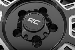 86 Series Wheel — Gloss Black with Milled Accents, view 6, Rough Country 86201812
