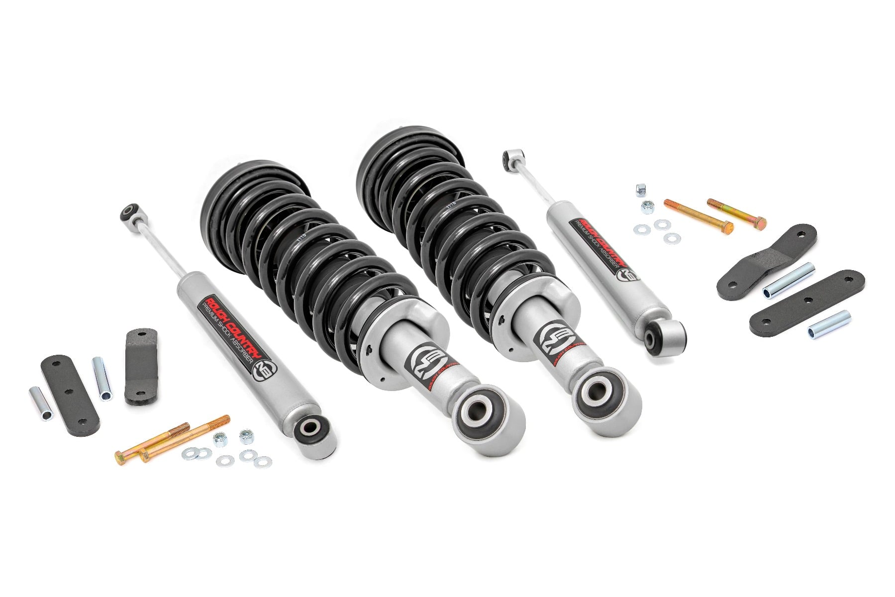 Rough Country 2.5-Inch Lift Kit with N3 Shocks for 2005–2025 Nissan Frontier 4WD