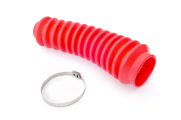 Rough Country Red Polyurethane Shock Boot with Stainless Steel Clamp