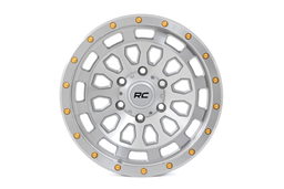 82 Series Wheel, Machined with Gold Accents, view 2 — Rough Country 87170912C