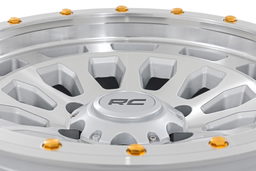 82 Series Wheel, Machined with Gold Accents, view 5 — Rough Country 87170912C