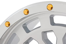 82 Series Wheel, Machined with Gold Accents, view 6 — Rough Country 87170912C