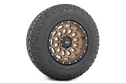 87 Series Simulated Beadlock Wheel, Bronze with Black Ring, view 5, Rough Country 87170913