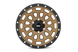 87 Series Wheel in Bronze with Black Ring — Part 87170918, view 2, Rough Country