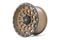 87 Series Wheel in Bronze with Black Ring — Part 87170918, view 3, Rough Country