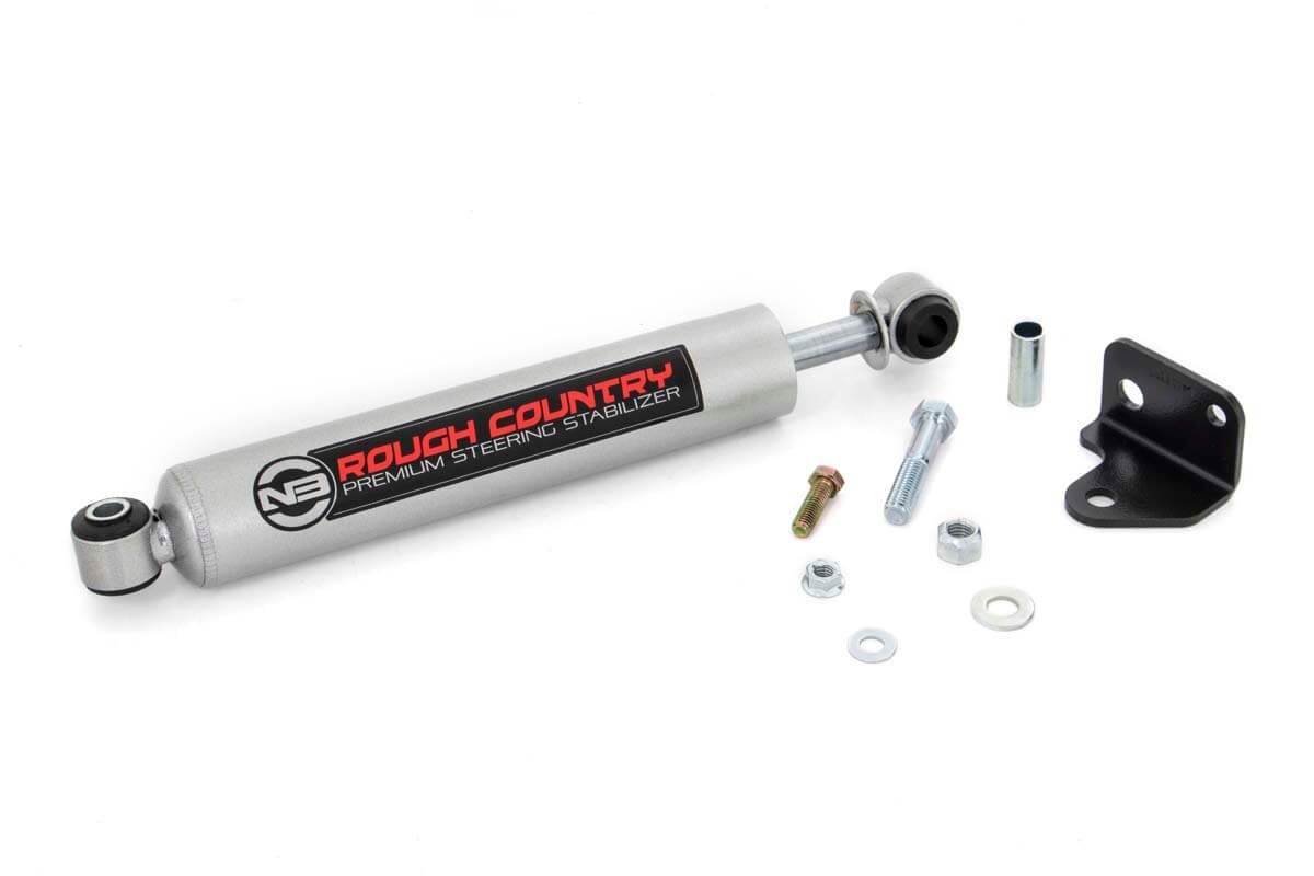 Rough Country N3 Steering Stabilizer for 2007–2017 Jeep Wrangler