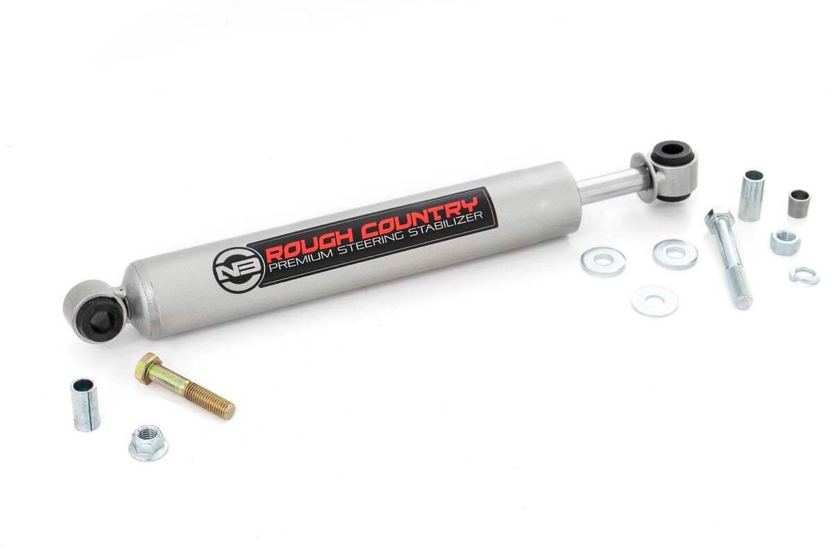 Rough Country N3 Steering Stabilizer for Silverado & Sierra HD 4WD