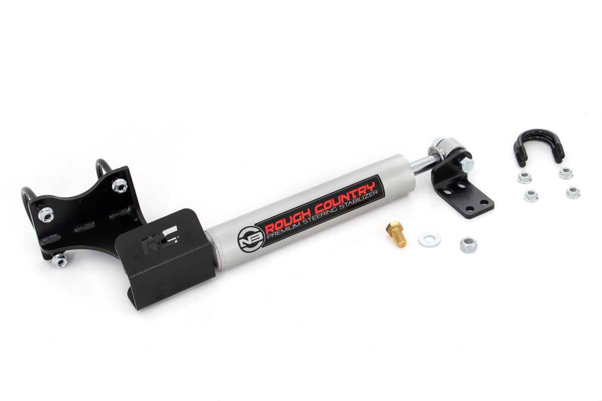 Rough Country N3 Steering Stabilizer for Jeep Wrangler 4WD/RWD