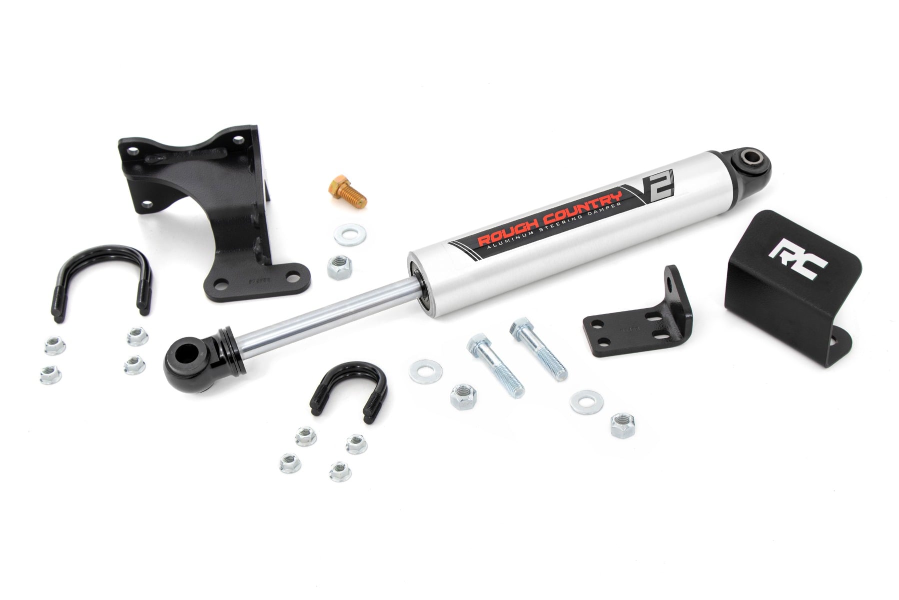 Rough Country V2 Steering Stabilizer for 2007–2017 Jeep Wrangler