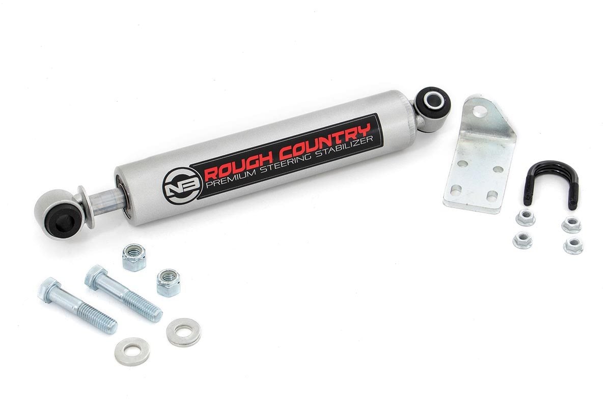 Rough Country N3 Steering Stabilizer for Lifted 99-06 Pickup, 00-06 SUV