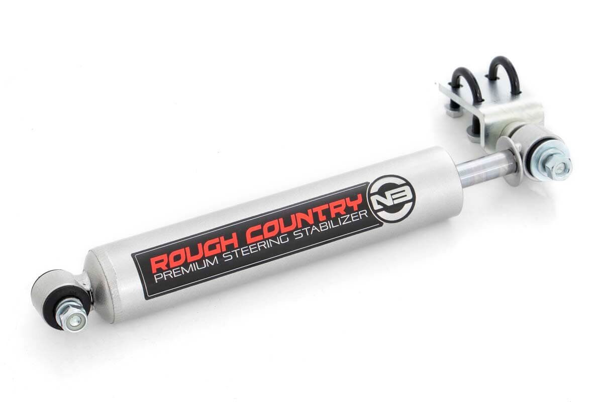 Rough Country N3 Steering Stabilizer — Power Steering Models Only