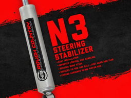 N3 Steering Stabilizer for Dana 44 or 10-Bolt Front Axles, view 3 — Rough Country 8732530