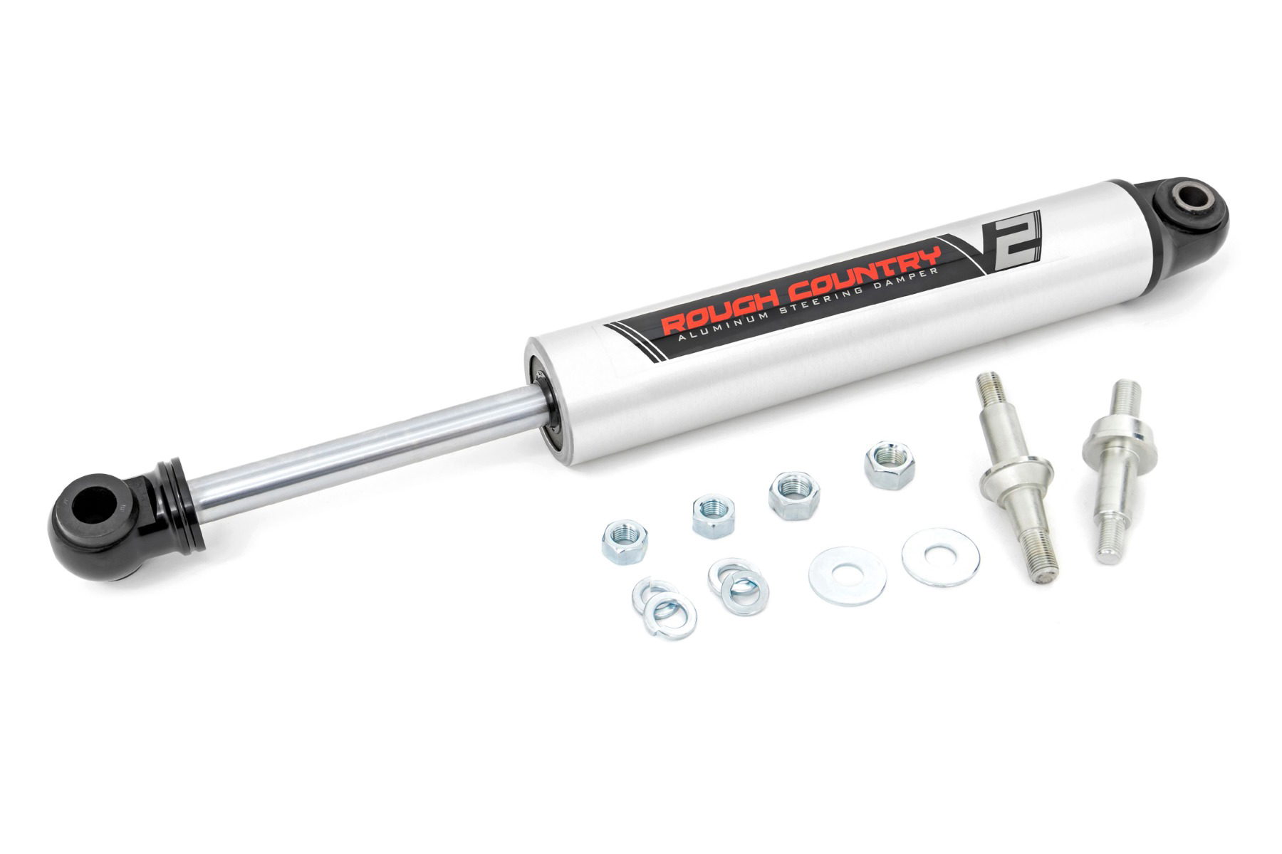 Rough Country V2 Steering Stabilizer for Dana 44 or 10-Bolt Front Axles