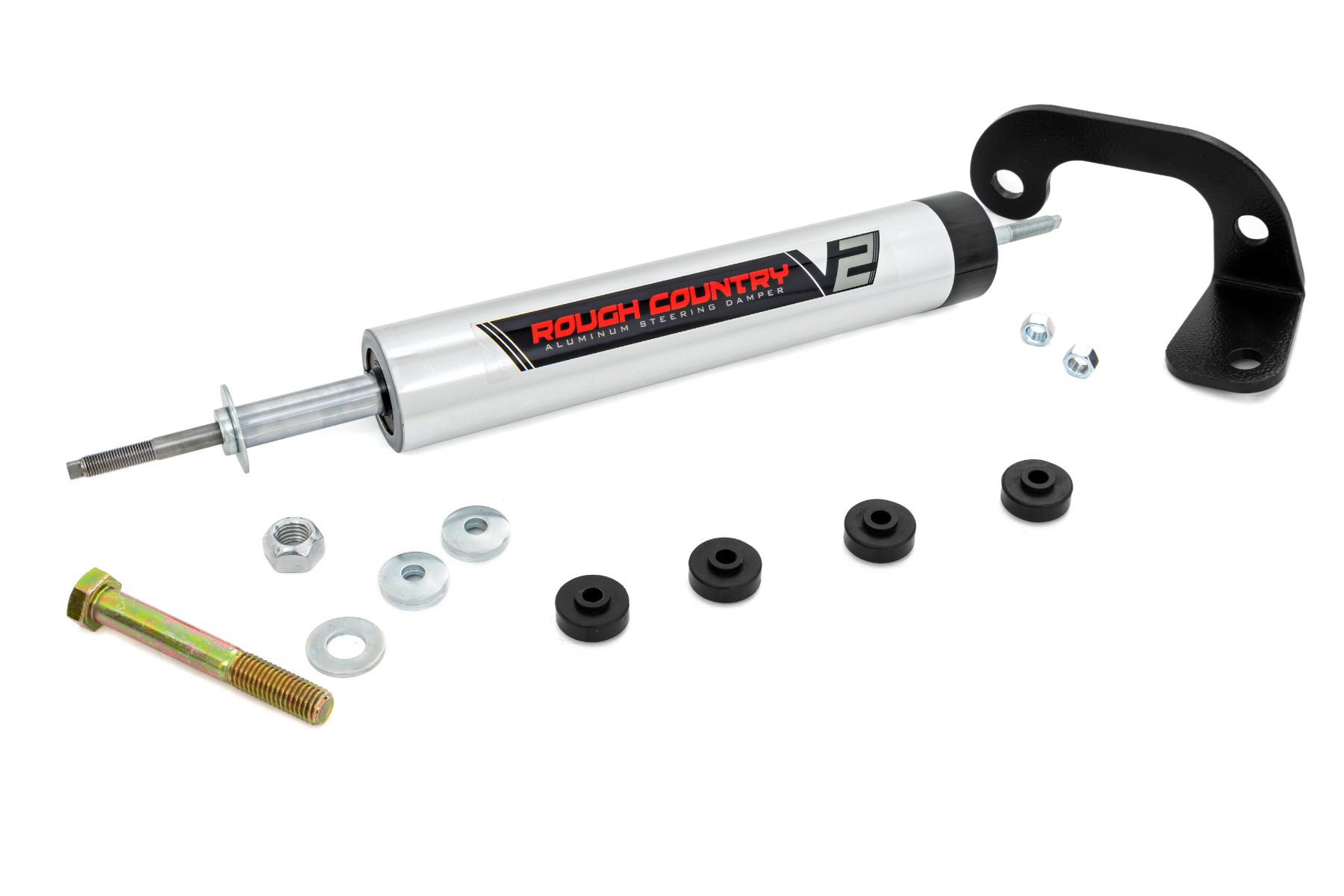 Rough Country V2 Steering Stabilizer for 88-98 Pickup with 4- or 6-Inch Lift