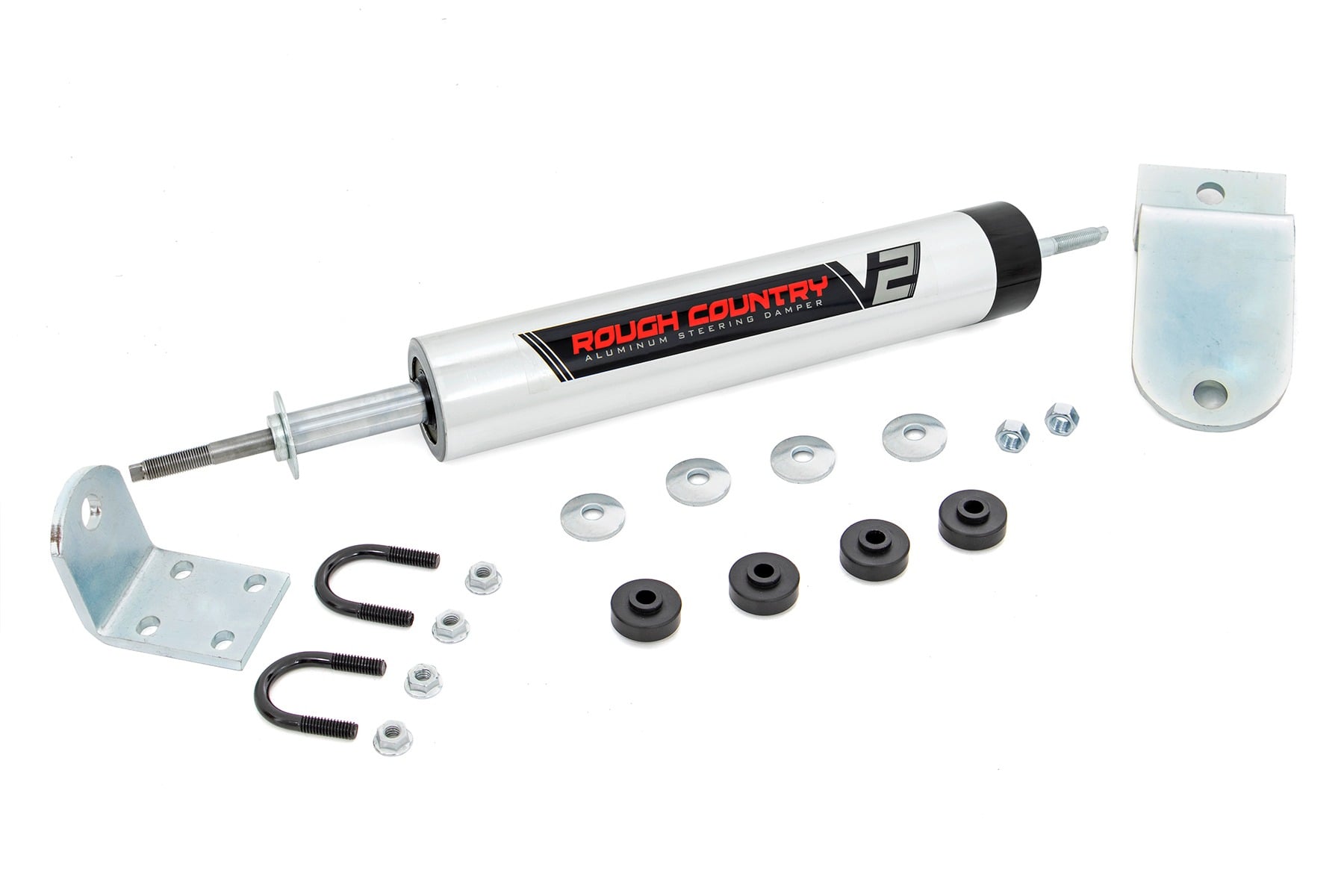 Rough Country V2 Steering Stabilizer for Dodge Ram 1500/2500/3500 RWD