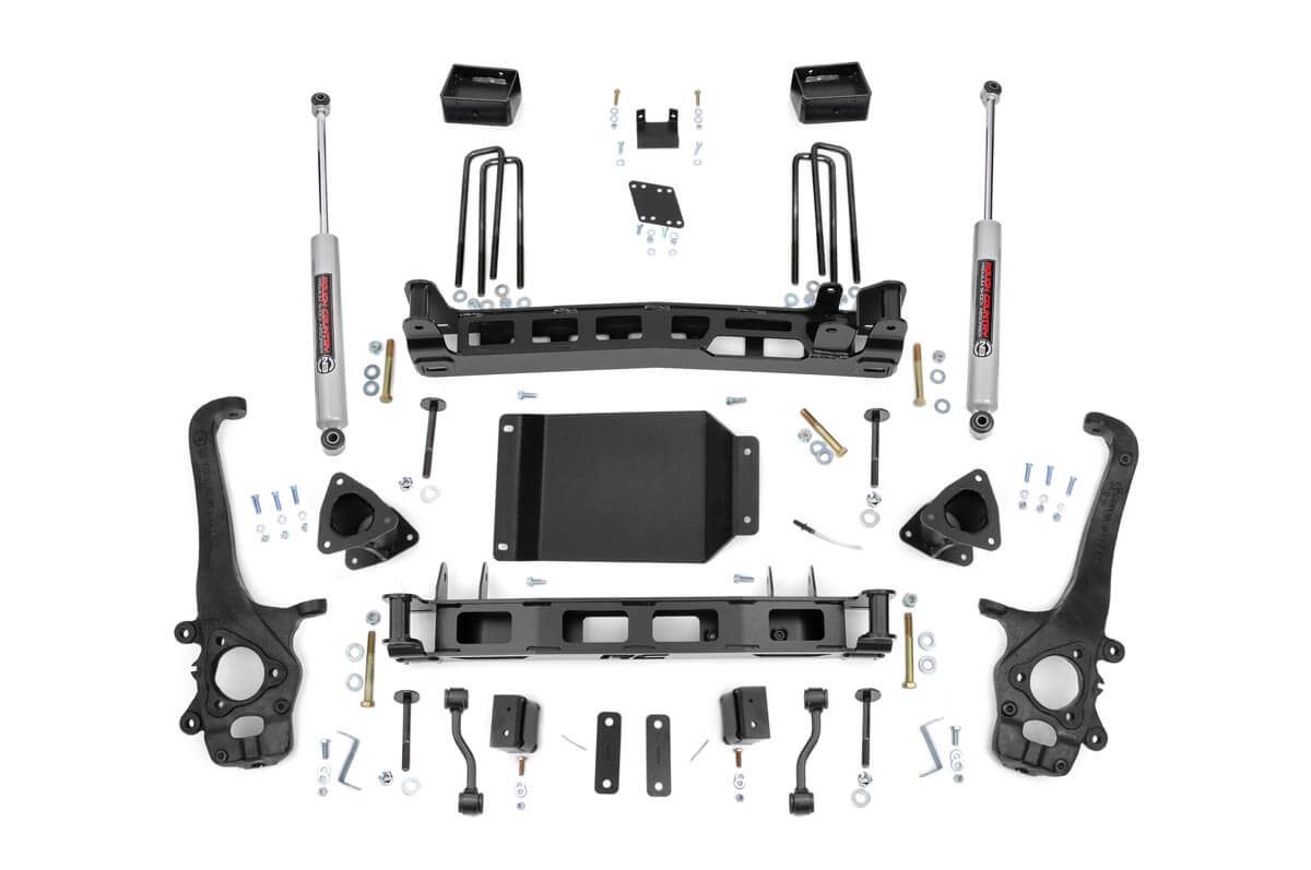 4-Inch Lift Kit with N3 Shocks for 2004-2015 Nissan Titan, Rough Country 874.20