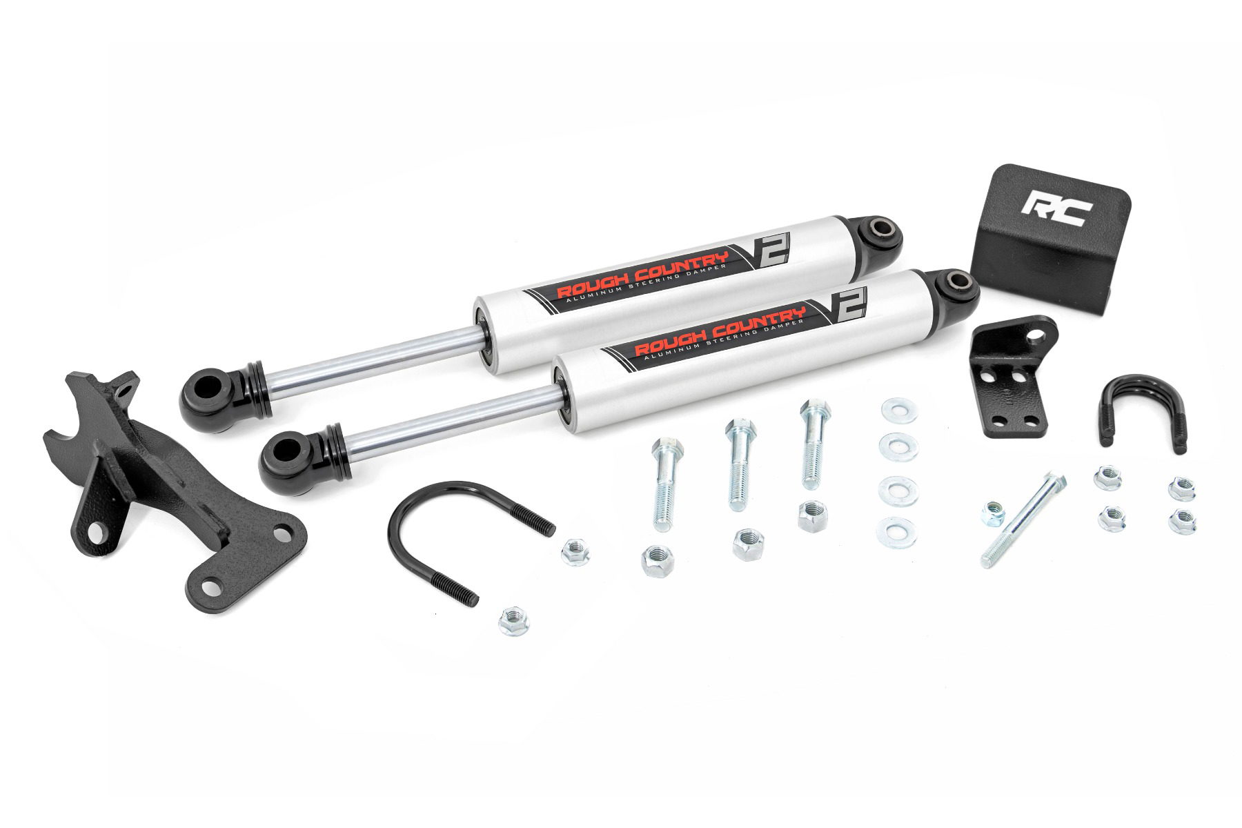 Rough Country V2 Steering Stabilizer for Jeep Grand Cherokee/Cherokee