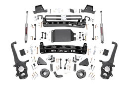 6-Inch Lift Kit with N3 Shocks for 2017–2024 Nissan Titan 4WD dimension diagram, Rough Country 87820A