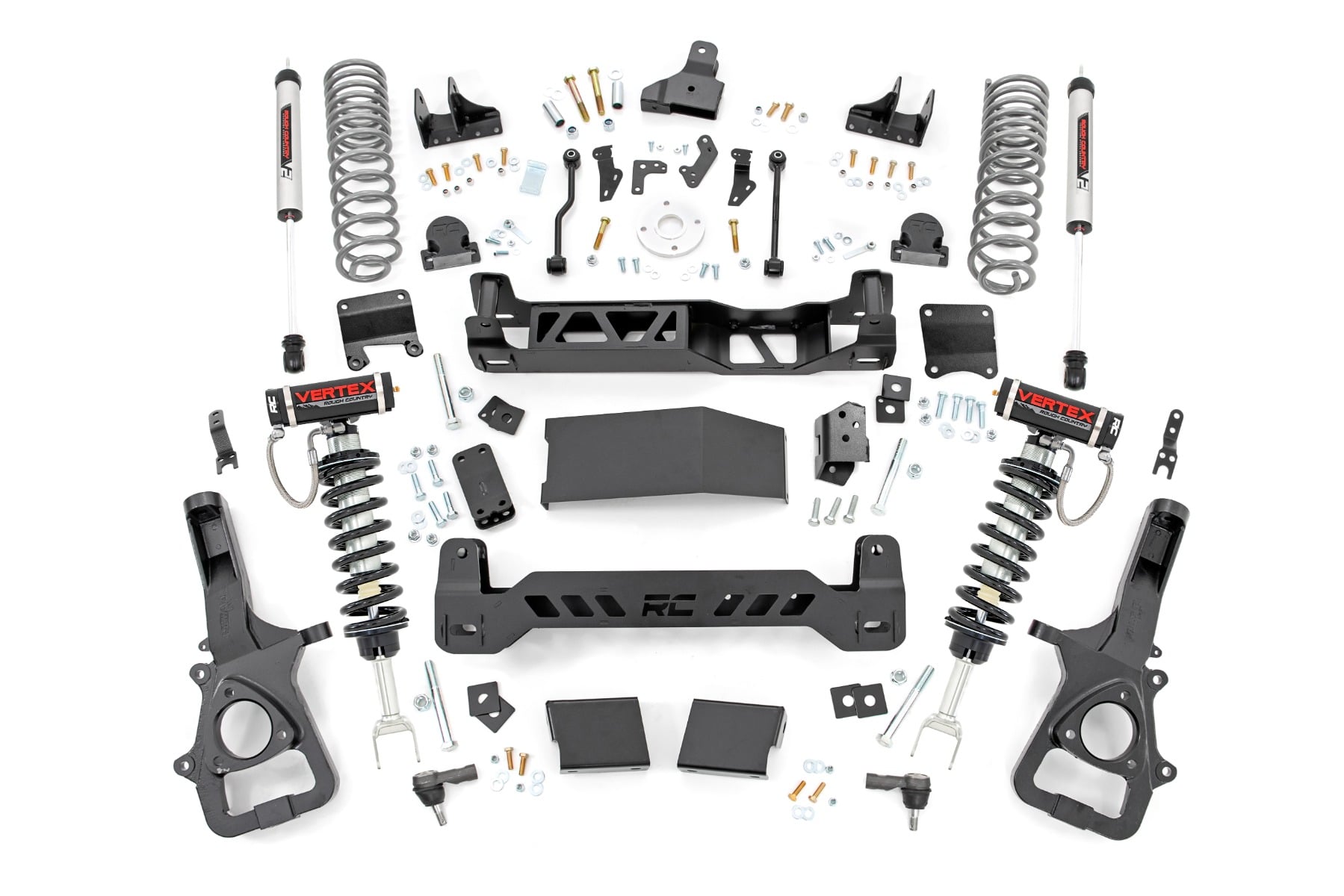 6-Inch Vertex 2.5 Lift Kit with V2 Rear Shocks for Ram 1500 — Rough Country 88357