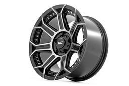 89 Series 7-Spoke Wheel in Black Machined Gun Metal — Part 89170913, view 3, Rough Country