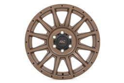 90 Series 12-Spoke Wheel — Bronze with Black Accent Bolts — Part 90180911, view 2, Rough Country