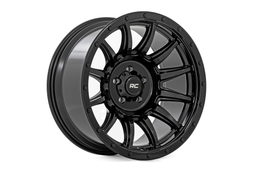 90 Series 12-Spoke Wheel in Gloss Black — Part 90180912B, view 3, Rough Country